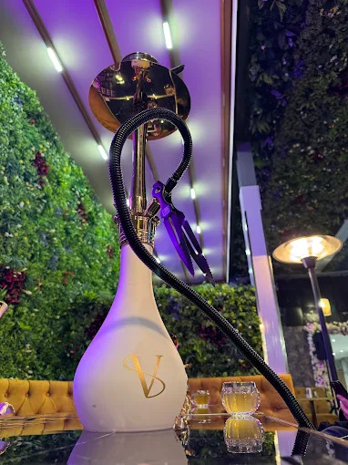 Shisha setup at Nemek Lounge
